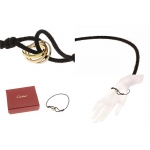 カルティエ トリニティ コード ブレスレット YG WG PG スリーカラー ゴールド 18K  B6016700