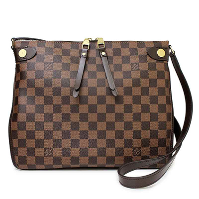 ルイ・ヴィトン ドゥオモ  ショルダーバッグ ダミエ レディース LOUIS VUITTON エベヌ ブラウン  N41425​
