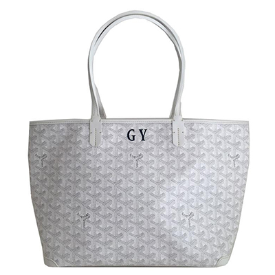 ゴヤールGOYARD   「アルトワ」 白 ホワイト マーカージュ入 GY トート バッグ G2020621