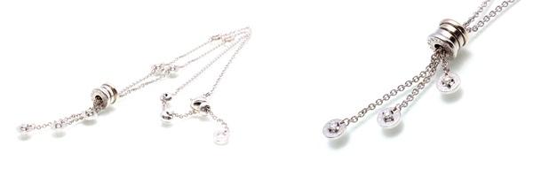 ブルガリ　ビーゼロワンネックレスダイヤネックレス　ホワイトゴールド×ダイヤ　K18WG×ダイヤ　ホワイトゴール BR9588366