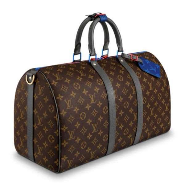 ルイヴィトン LOUIS VUITTON バッグ メンズ レディース ハンドバッグ キーポル・バンドリエール 45 モノグラム タイガ M43856
