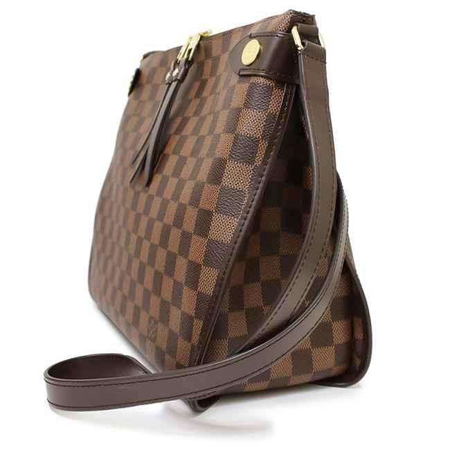 ルイ・ヴィトン ドゥオモ  ショルダーバッグ ダミエ レディース LOUIS VUITTON エベヌ ブラウン  N41425​