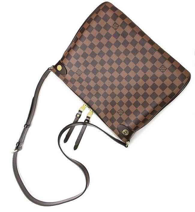 ルイ・ヴィトン ドゥオモ  ショルダーバッグ ダミエ レディース LOUIS VUITTON エベヌ ブラウン  N41425​