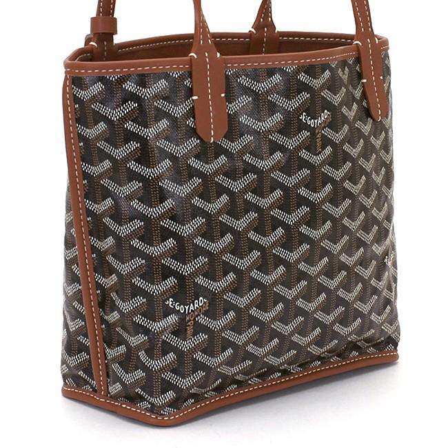 ゴヤール GOYARD アンジュミニ ANJOU MINI トートバッグ ブラック ナチュラル G2020611