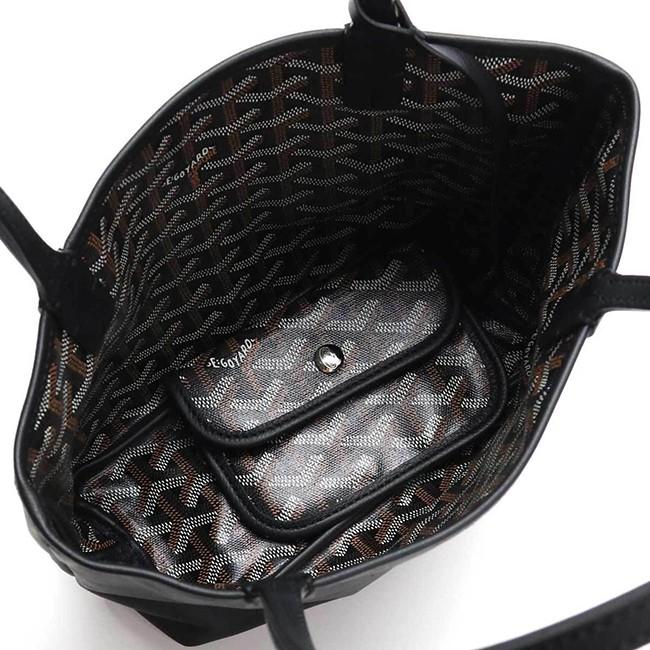 GOYARD ゴヤール  アンジュ ANJOU MINI トートバッグ リバーシブル 黒 ショッパー・リボン付き サンルイ G2020629