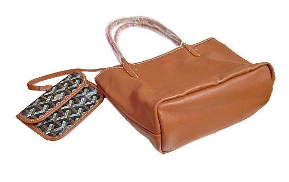 ゴヤールGOYARD  「アンジュ」 ANJOU MINI トート バッグ リバーシブル 黒×ナチュラル G2020631