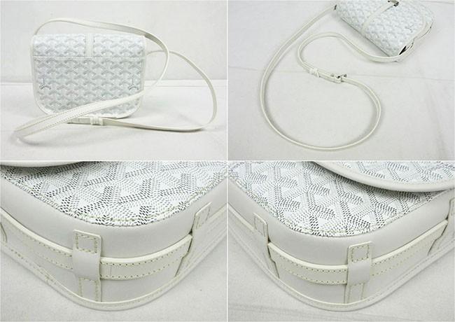 GOYARD ゴヤール ベルヴェデール SAC BELVEDELE 2 PM  レザー、ホワイト×グレー  ショルダーバッグ G2020661