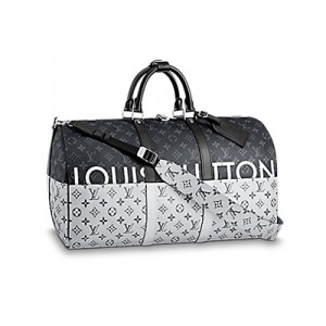 LOUIS VUITTON ルイヴィトン  限定　キーポル　バンドリエール50 　ボストンバッグ　ツートン　ブラックシルバー M43817​