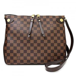 ルイ・ヴィトン ドゥオモ  ショルダーバッグ ダミエ レディース LOUIS VUITTON エベヌ ブラウン  N41425​