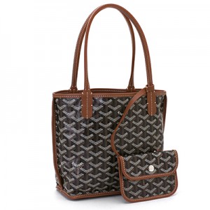 ゴヤール GOYARD アンジュミニ ANJOU MINI トートバッグ ブラック ナチュラル G2020611