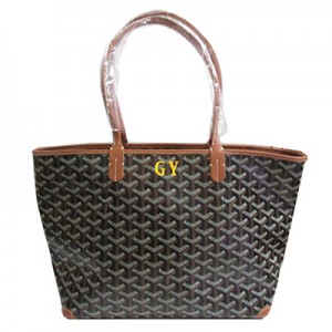 ゴヤールGOYARD アルトワ PM ナチュラル 黒 GY イエロー マーカージュ トート バッグ ショッパー リボン ラッピング G2020623