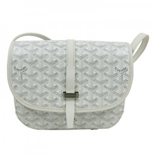 GOYARD ゴヤール ベルヴェデール SAC BELVEDELE 2 PM  レザー、ホワイト×グレー  ショルダーバッグ G2020661