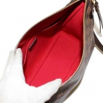 ルイ・ヴィトン ドゥオモ  ショルダーバッグ ダミエ レディース LOUIS VUITTON エベヌ ブラウン  N41425​