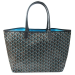 GOYARD ゴヤール サンルイ クレール・ヴォア PM ブルーターコイズ 水色 黒 ショッパー リボン ラッピング G2020618