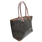 ゴヤールGOYARD アルトワ PM ナチュラル 黒 GY イエロー マーカージュ トート バッグ ショッパー リボン ラッピング G2020623