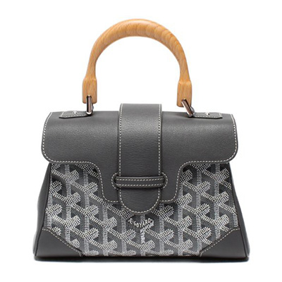ゴヤール  サイゴン ミニ ハンドバッグ 2WAY ショルダー グレー レア ヘリンボーン レディース GOYARD SAIGON MINI G2020677