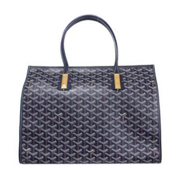 ゴヤール goyard ゴマルキーズ　トートバッグ　PVC×カーフ マリンブルー ショルダーバッグ　ハンドバッグ G2020692