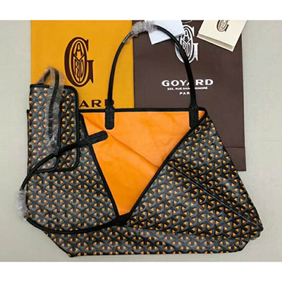 GOYARD ゴヤール  サンルイ クレール・ヴォア PM SAC SAINT LOUIS CLAIRE VOIE 黄 黒 ショッパー リボン ラッピング G2020884
