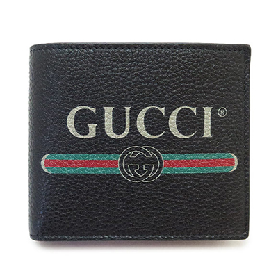 グッチ 折財布 メンズ GUCCI 二つ折り ヴィンテージロゴ 財布 レザー 496316 0GCAT 8163