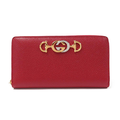 グッチ GUCCI ズゥミ レザー ラウンドファスナー ウォレット 長財布 [レディース]  570661 1b90x 6433