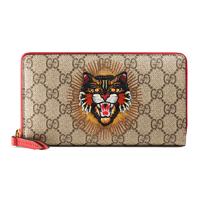 グッチ GUCCI アングリーキャット GGスプリーム ラウンドファスナー 長財布 [メンズ][レディース] 476413 9CO1G 9794
