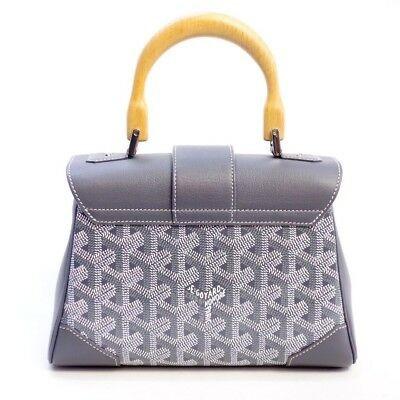 ゴヤール  サイゴン ミニ ハンドバッグ 2WAY ショルダー グレー レア ヘリンボーン レディース GOYARD SAIGON MINI G2020677