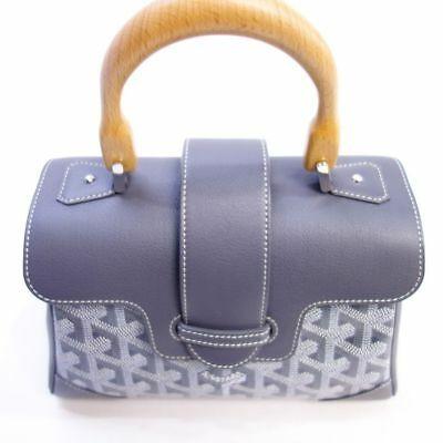 ゴヤール  サイゴン ミニ ハンドバッグ 2WAY ショルダー グレー レア ヘリンボーン レディース GOYARD SAIGON MINI G2020677