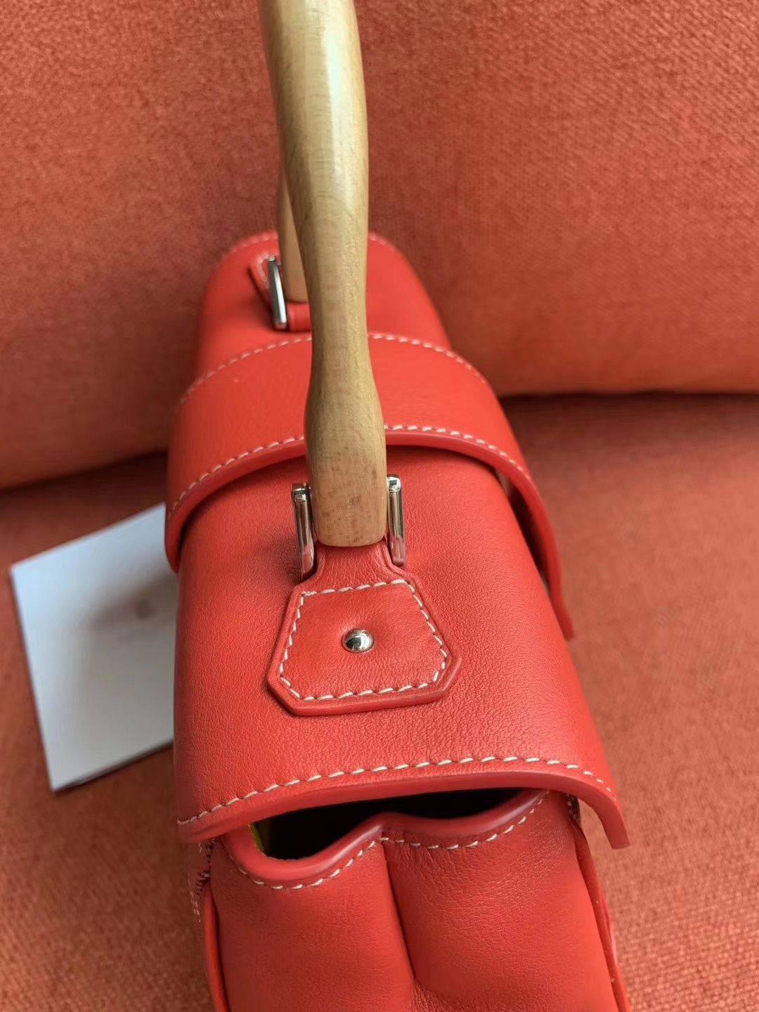 ゴヤール  サイゴン ミニ ハンドバッグ 2WAY ショルダー 赤 レア ヘリンボーン レディース GOYARD SAIGON MINI G2020678