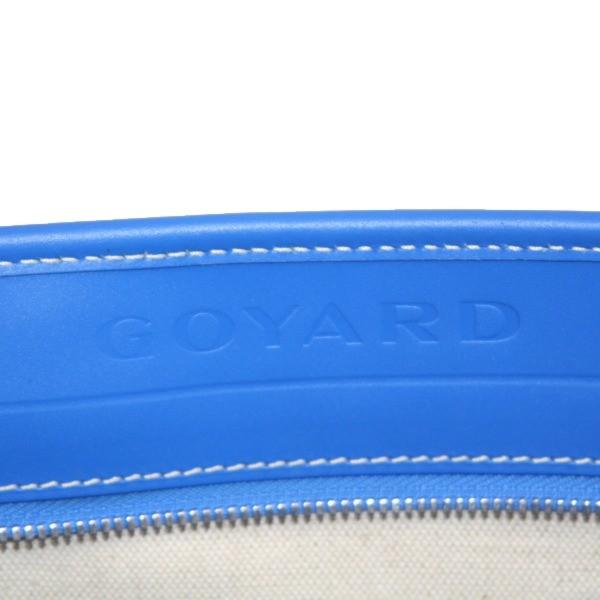 ゴヤール  goyard ゴマルキーズ　トートバッグ　PVC×カーフ　ブルー(青)　ショルダーバッグ　ハンドバッグ G2020685