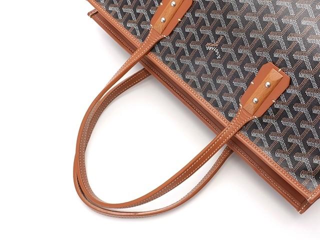 GOYARDゴヤール　ショルダーバッグ　マルキーズ　コーティングキャンバス　カーフ　ブラック/ブラウン G2020686