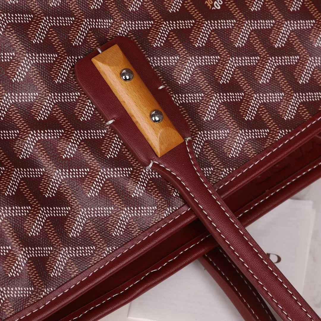 ゴヤール  goyard ゴマルキーズ　トートバッグ　PVC×カーフ　ルージュレッド　ショルダーバッグ　ハンドバッグ G2020688