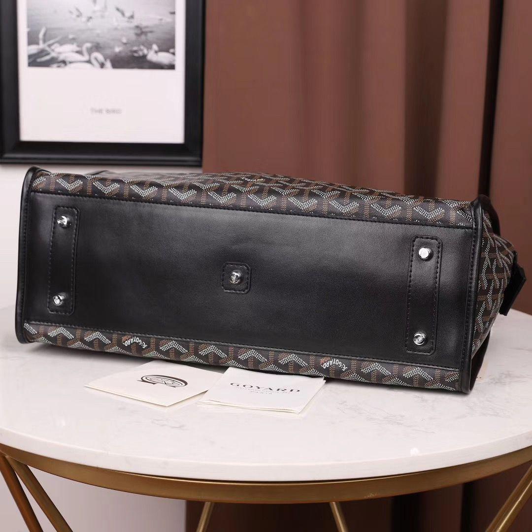 ゴヤール  goyard ゴマルキーズ　トートバッグ　PVC×カーフ ブラック ショルダーバッグ　ハンドバッグ G2020689