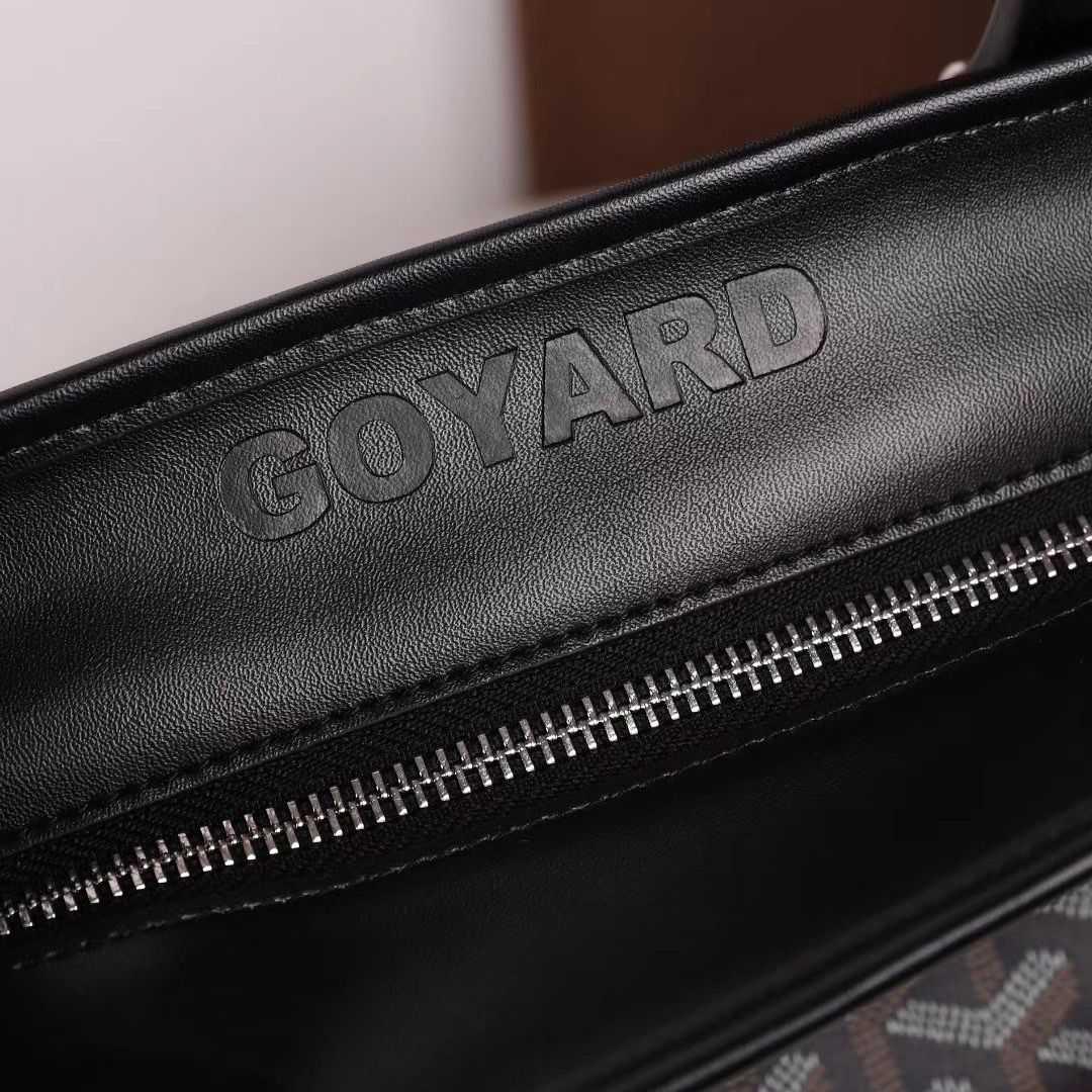ゴヤール  goyard ゴマルキーズ　トートバッグ　PVC×カーフ ブラック ショルダーバッグ　ハンドバッグ G2020689