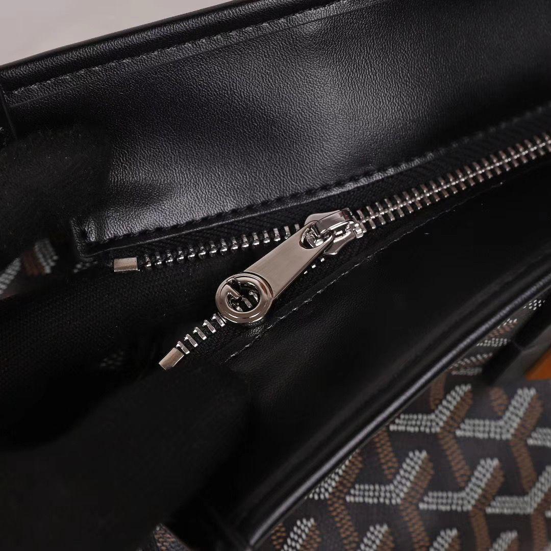 ゴヤール  goyard ゴマルキーズ　トートバッグ　PVC×カーフ ブラック ショルダーバッグ　ハンドバッグ G2020689