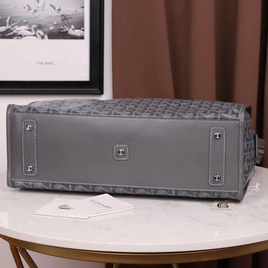 ゴヤール goyard ゴマルキーズ　トートバッグ　PVC×カーフ グレー ショルダーバッグ　ハンドバッグ G2020691