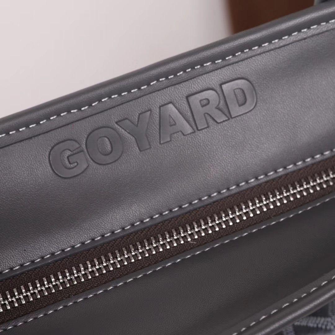 ゴヤール goyard ゴマルキーズ　トートバッグ　PVC×カーフ グレー ショルダーバッグ　ハンドバッグ G2020691