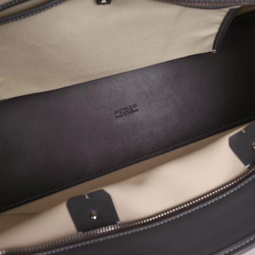 ゴヤール goyard ゴマルキーズ　トートバッグ　PVC×カーフ グレー ショルダーバッグ　ハンドバッグ G2020691