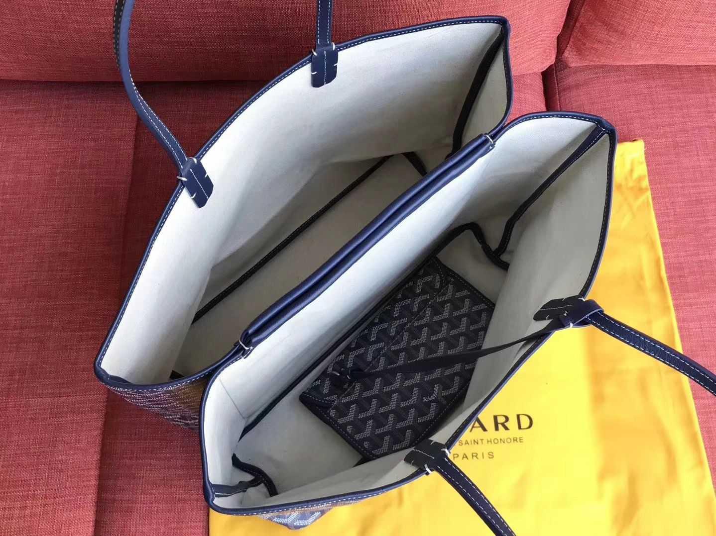 GOYARD ゴヤール ハンドバッグ ネイビー トートバッグ SAC ISABELLE PM MALINE G2020693