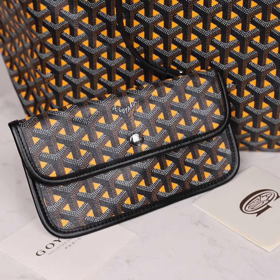 GOYARD ゴヤール  サンルイ クレール・ヴォア PM SAC SAINT LOUIS CLAIRE VOIE 黄 黒 ショッパー リボン ラッピング G2020884