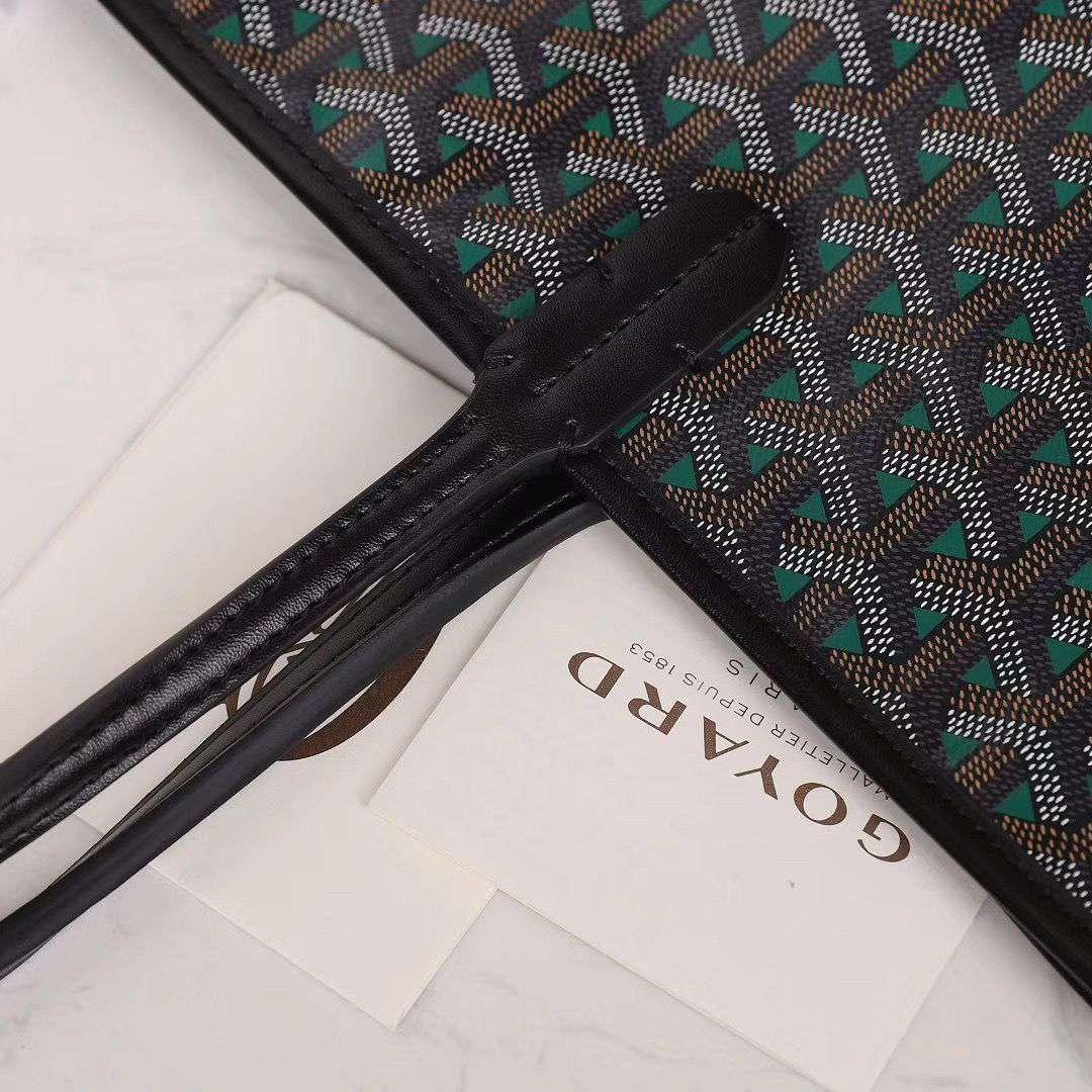 GOYARD  ゴヤール サンルイ クレール・ヴォア PM SAC SAINT LOUIS CLAIRE VOIE 緑 黒 ショッパー リボン ラッピング G2020883