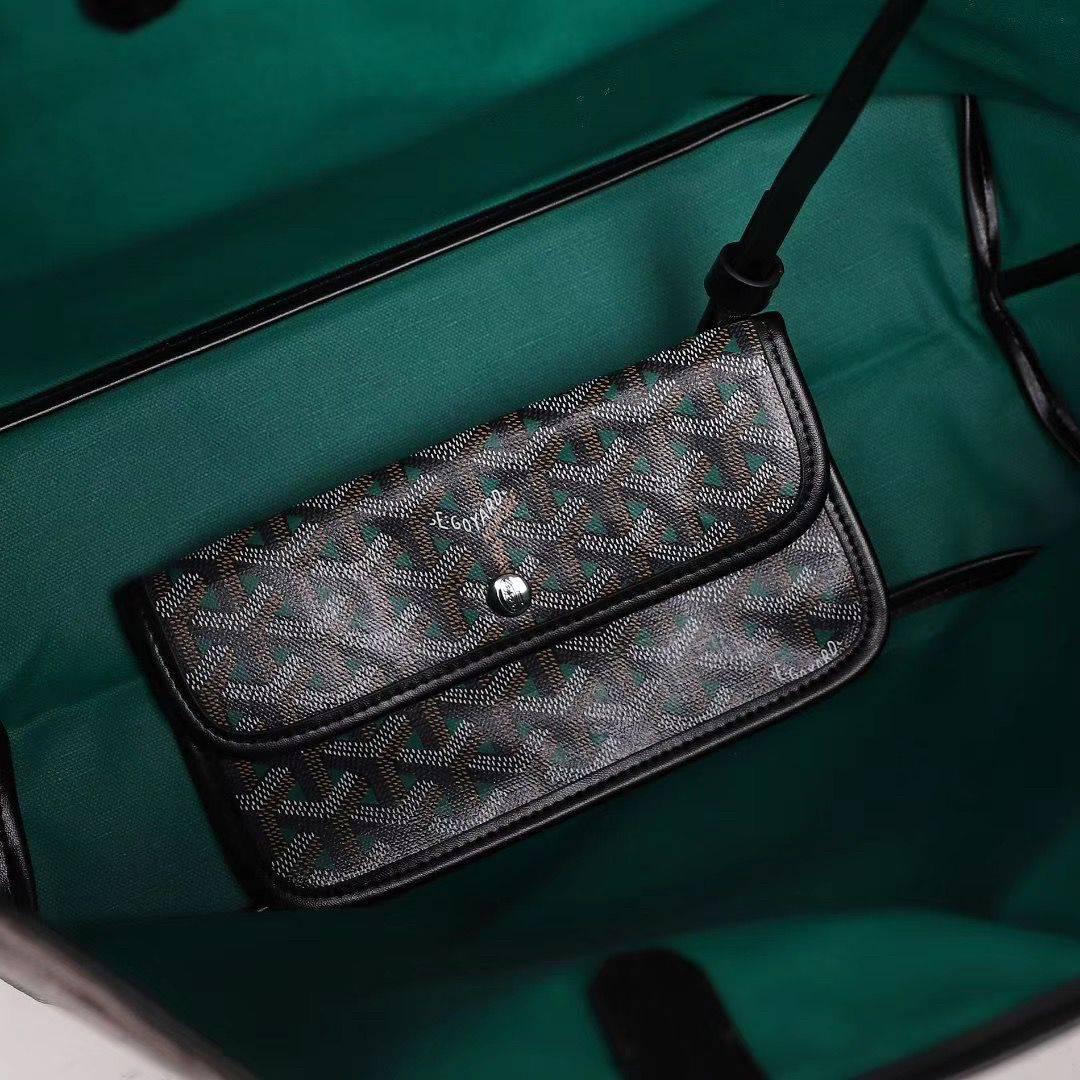 GOYARD  ゴヤール サンルイ クレール・ヴォア PM SAC SAINT LOUIS CLAIRE VOIE 緑 黒 ショッパー リボン ラッピング G2020883