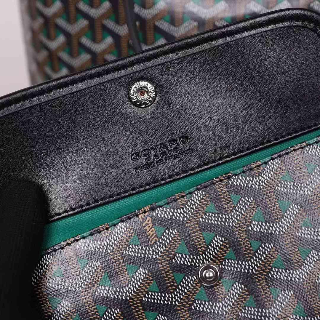 GOYARD  ゴヤール サンルイ クレール・ヴォア PM SAC SAINT LOUIS CLAIRE VOIE 緑 黒 ショッパー リボン ラッピング G2020883