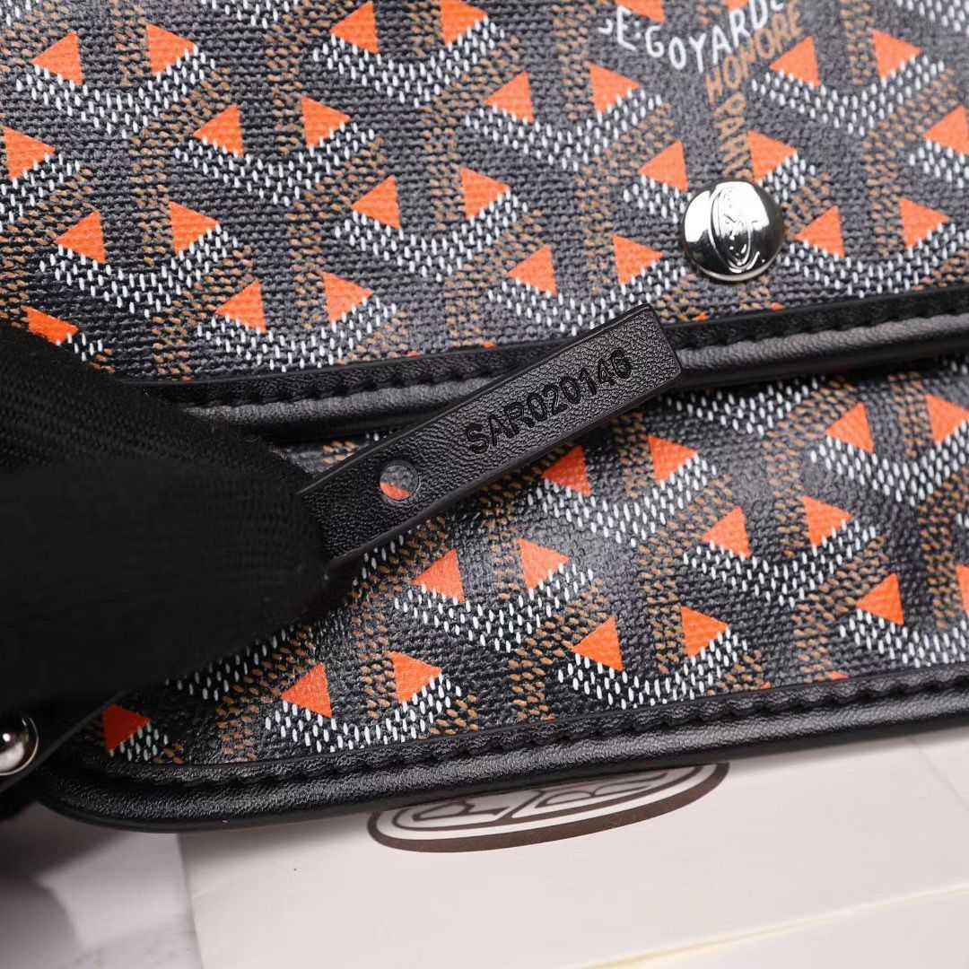 ゴヤールGOYARD ​ サンルイ クレール・ヴォア PM SAC SAINT LOUIS CLAIRE VOIE オレンジ 黒 ショッパー リボン ラッピング G2020882
