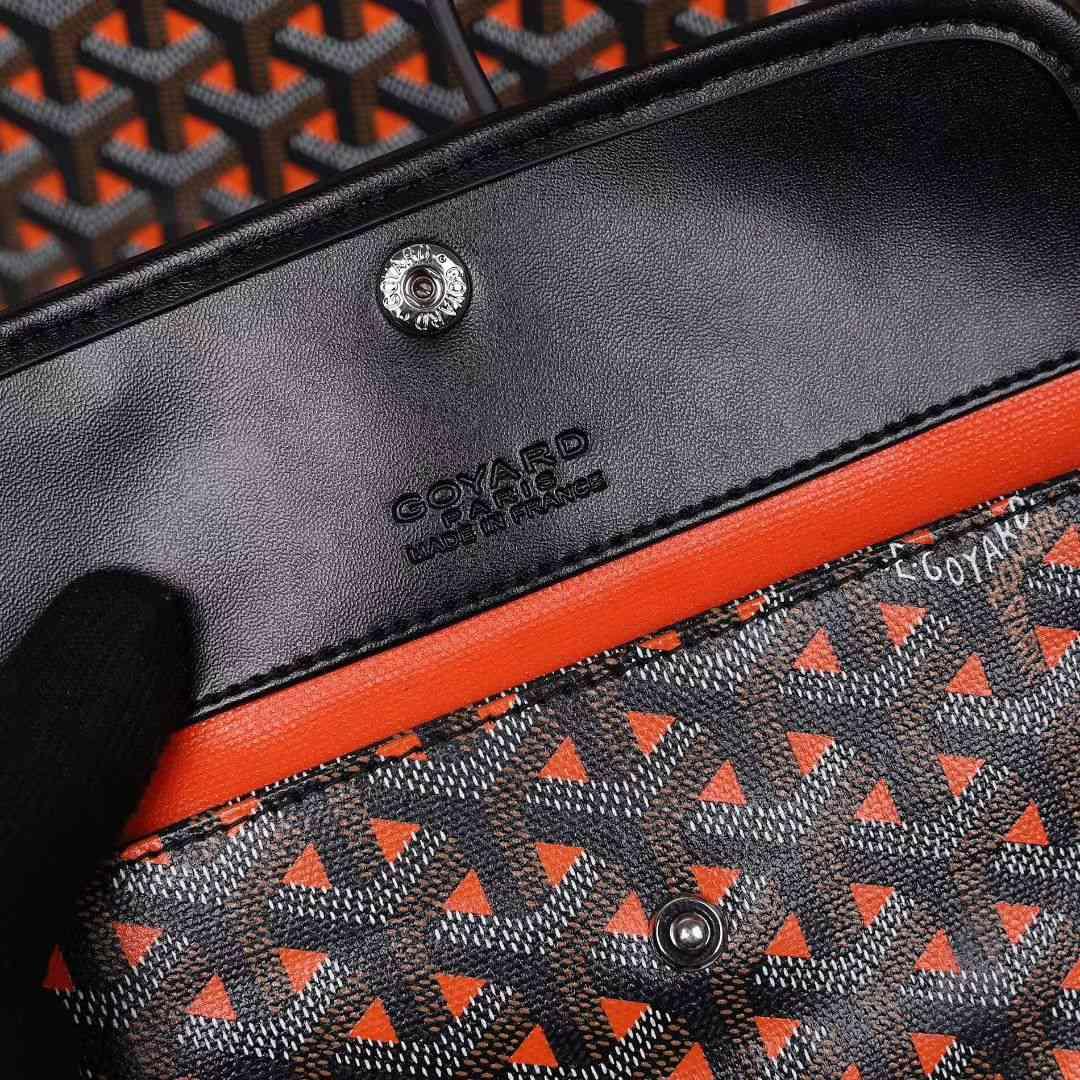 ゴヤールGOYARD ​ サンルイ クレール・ヴォア PM SAC SAINT LOUIS CLAIRE VOIE オレンジ 黒 ショッパー リボン ラッピング G2020882