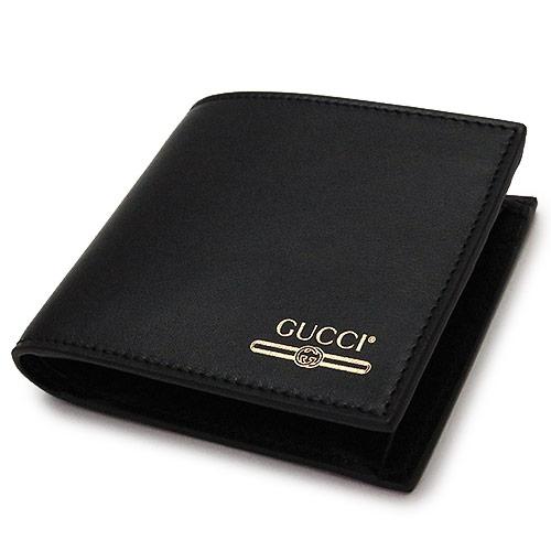 グッチ 財布 メンズ GUCCI 二つ折り GUCCI ロゴ レザー コインウォレット 財布 547586 0YA0G 1000
