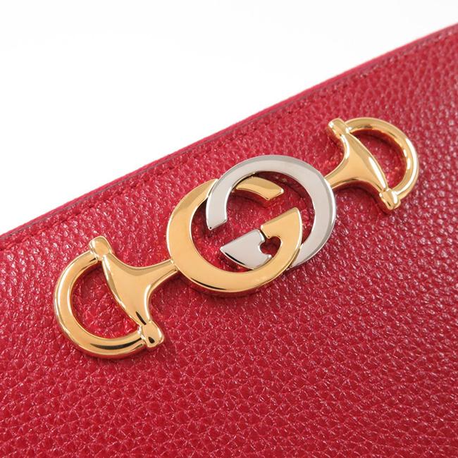 グッチ GUCCI ズゥミ レザー ラウンドファスナー ウォレット 長財布 [レディース]  570661 1b90x 6433