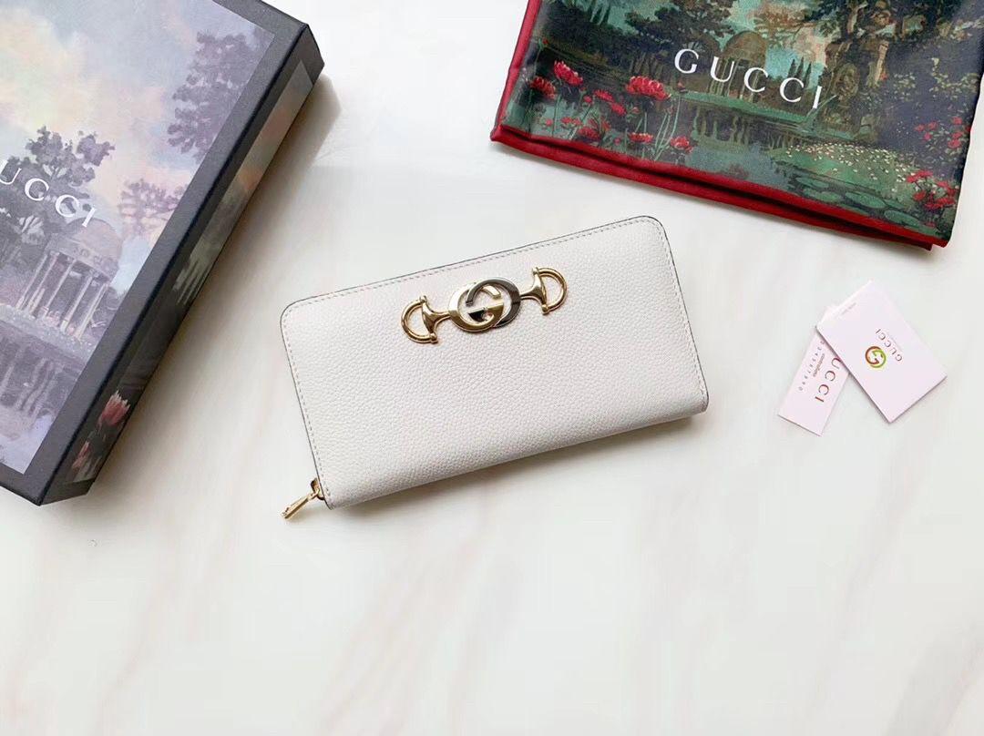 グッチ GUCCI ズゥミ レザー ラウンドファスナー ウォレット 長財布 [レディース]  570661 1b90x 6436