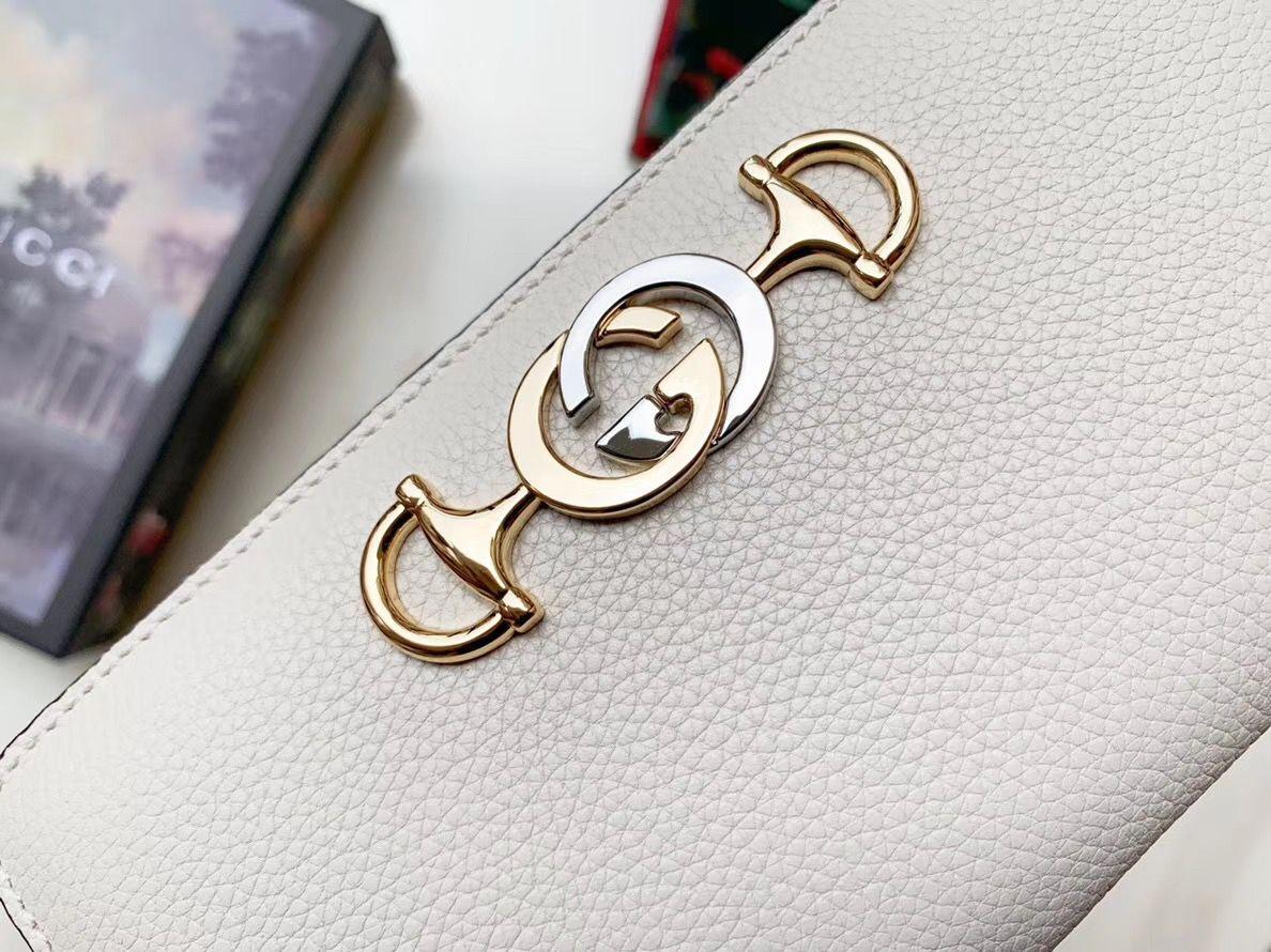 グッチ GUCCI ズゥミ レザー ラウンドファスナー ウォレット 長財布 [レディース]  570661 1b90x 6436