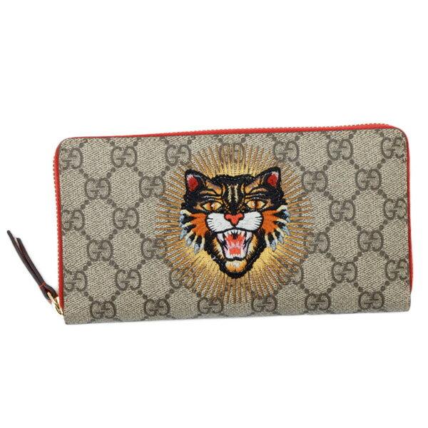 グッチ GUCCI アングリーキャット GGスプリーム ラウンドファスナー 長財布 [メンズ][レディース] 476413 9CO1G 9794