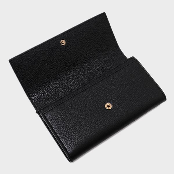グッチGUCCI   Beeパーツ レザー 二つ折り長財布 レディース 454070 A7M0T 1000